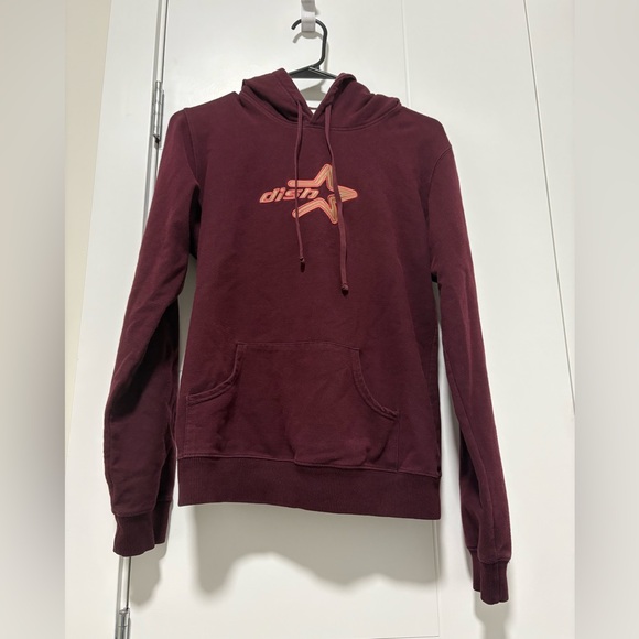 dish clothing Sweaters - Y2K Dish Clothing Burgundy Hoodie Sweater for Women